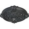 Ekena Millwork Hamilton Ceiling Medallion (Fits Canopies up to 3 3/4"), Hand-Painted Pewter, 17 3/8"OD x 1 3/4"P CM17HAPES - alternate 4
